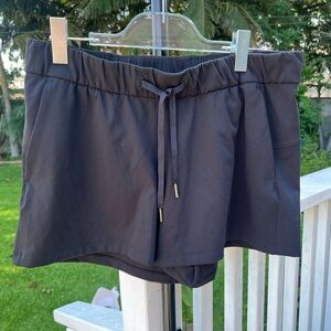 Lululemon Athletica Black Athletic Shorts with Elastic Waistband NWOT Size 12